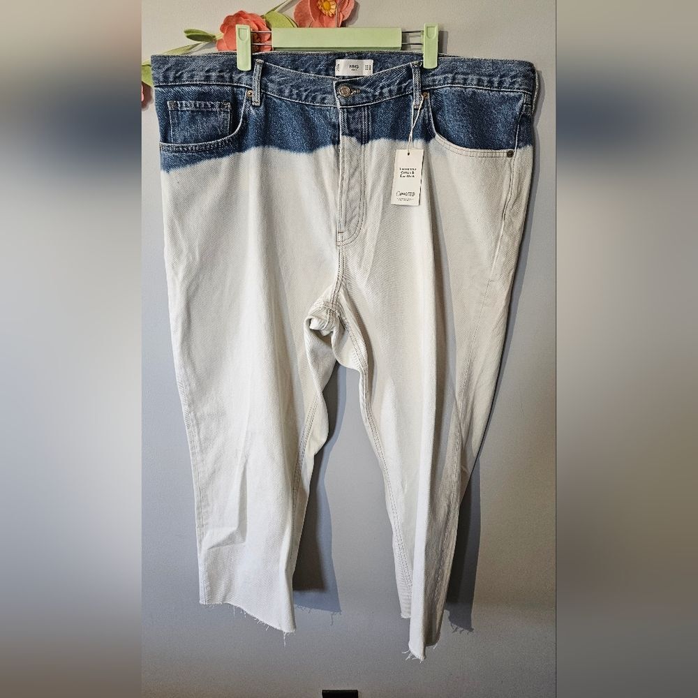 NWT Mango High Rise Straight Fit Jeans Plus Size 22